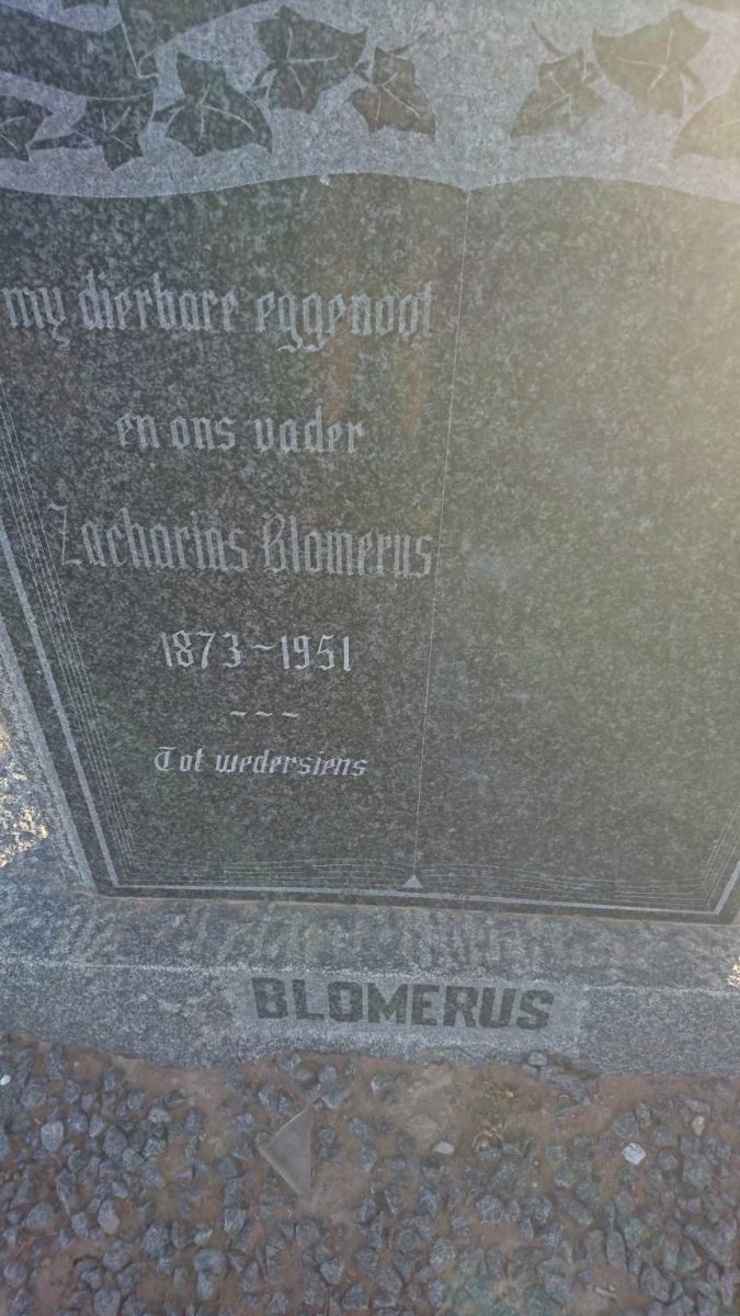 BLOMERUS Zacharias 1873-1851