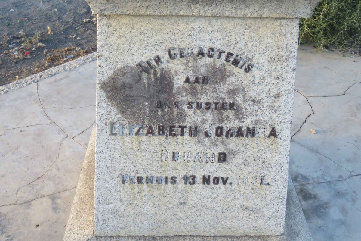 DURAND Elizabeth Johanna -1931