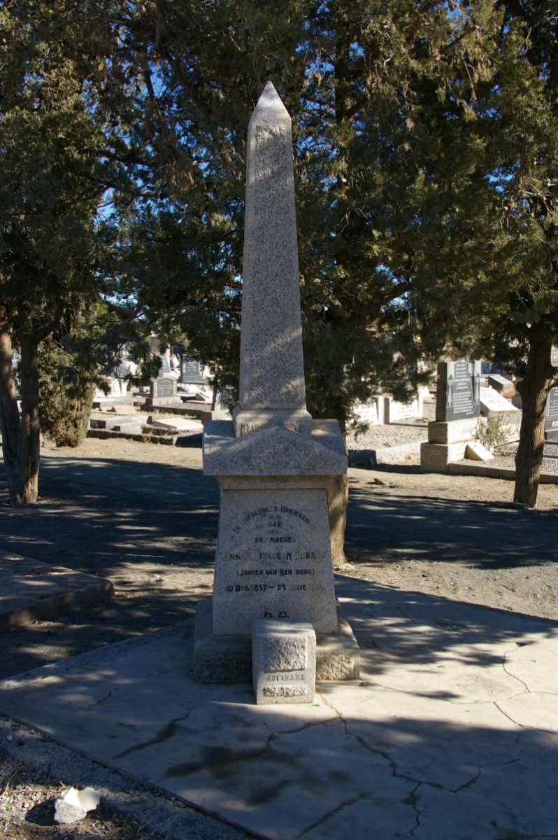 DURAND Anna Elizabeth nee JANSEN VAN RENSBURG 1857-1???