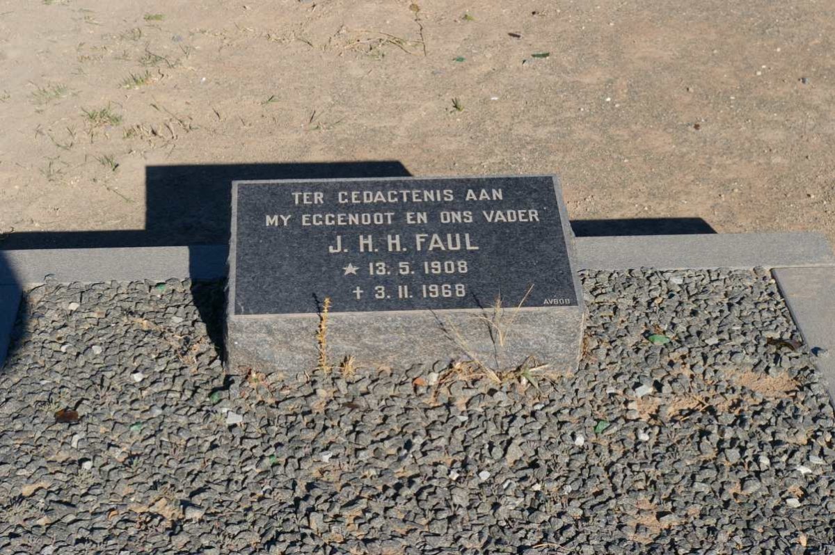 FAUL J.H.H. 1908-1968