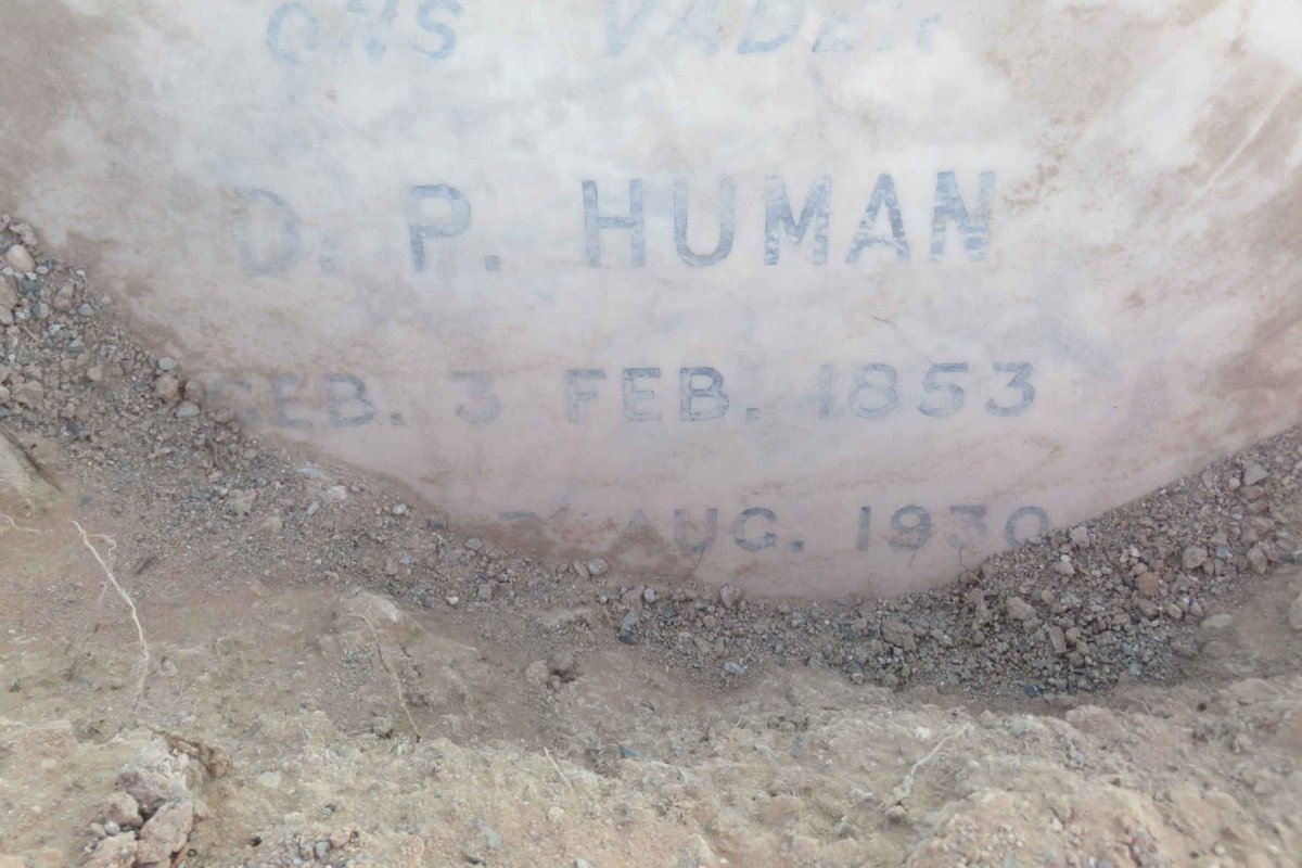 HUMAN D.P. 1853-1930
