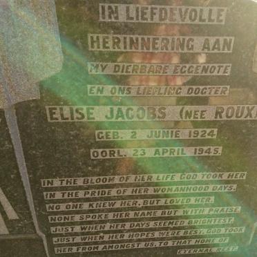 JACOBS E.M. nee ROUX 1924-1945