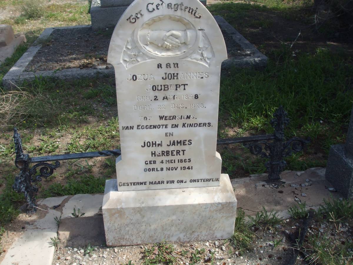 JOUBERT Jozua Johannes 1848-1923 :: HERBERT John James 1865-1941