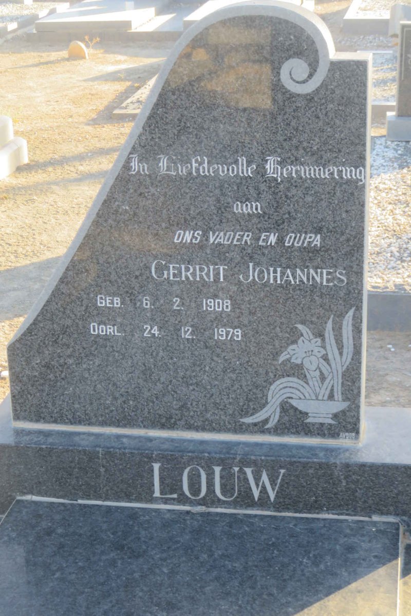 LOUW Gerrit Johannes 1908-1979