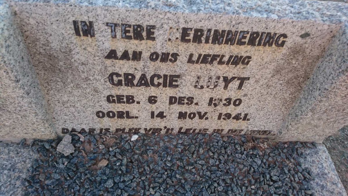 LUYT Gracie 1930-1941
