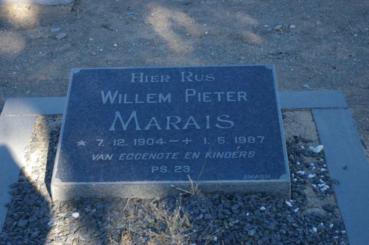 MARAIS Willem Pieter 1904-1987