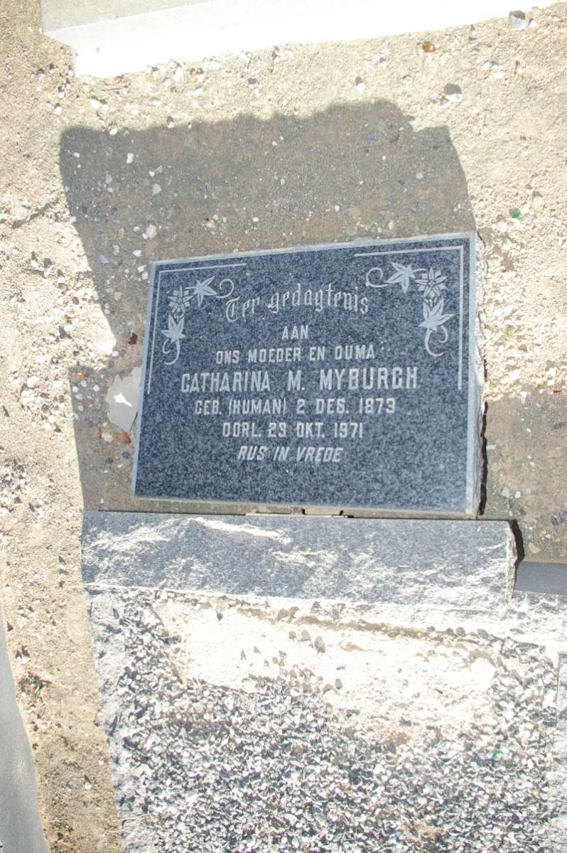 MYBURGH Catharina M. nee HUMAN 1873-1971