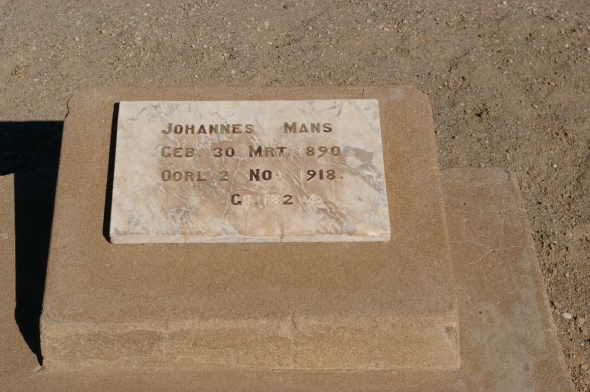 MANS Johannes 1890-1918