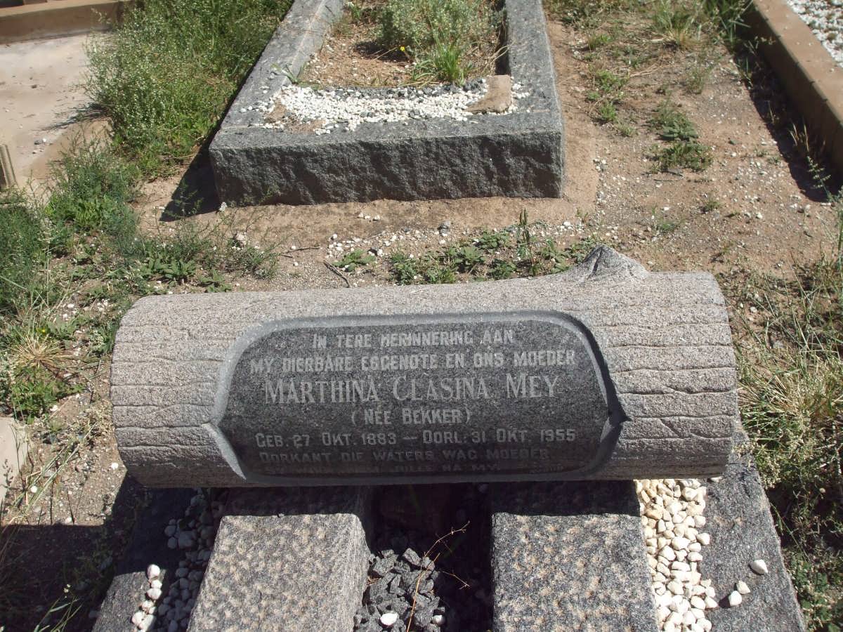 MEY Marthina Clasina nee BEKKER 1883-1955