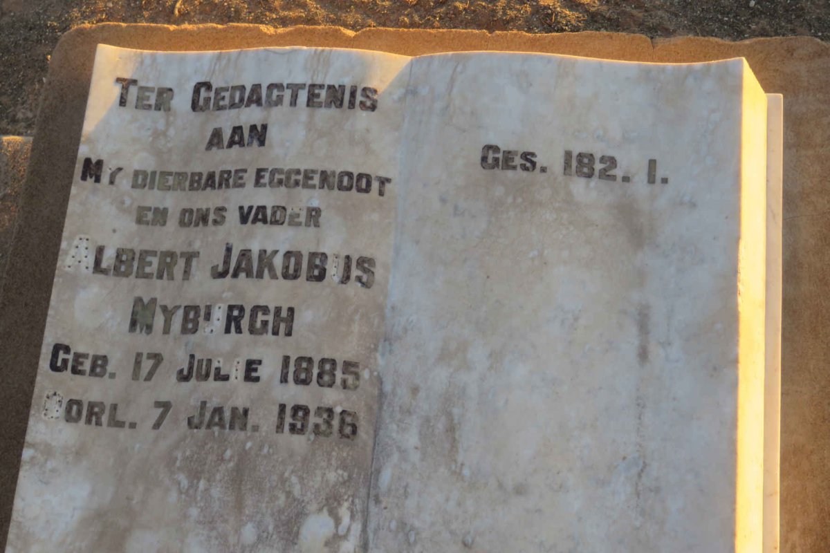 MYBURGH Albert Jakobus 1885-1936