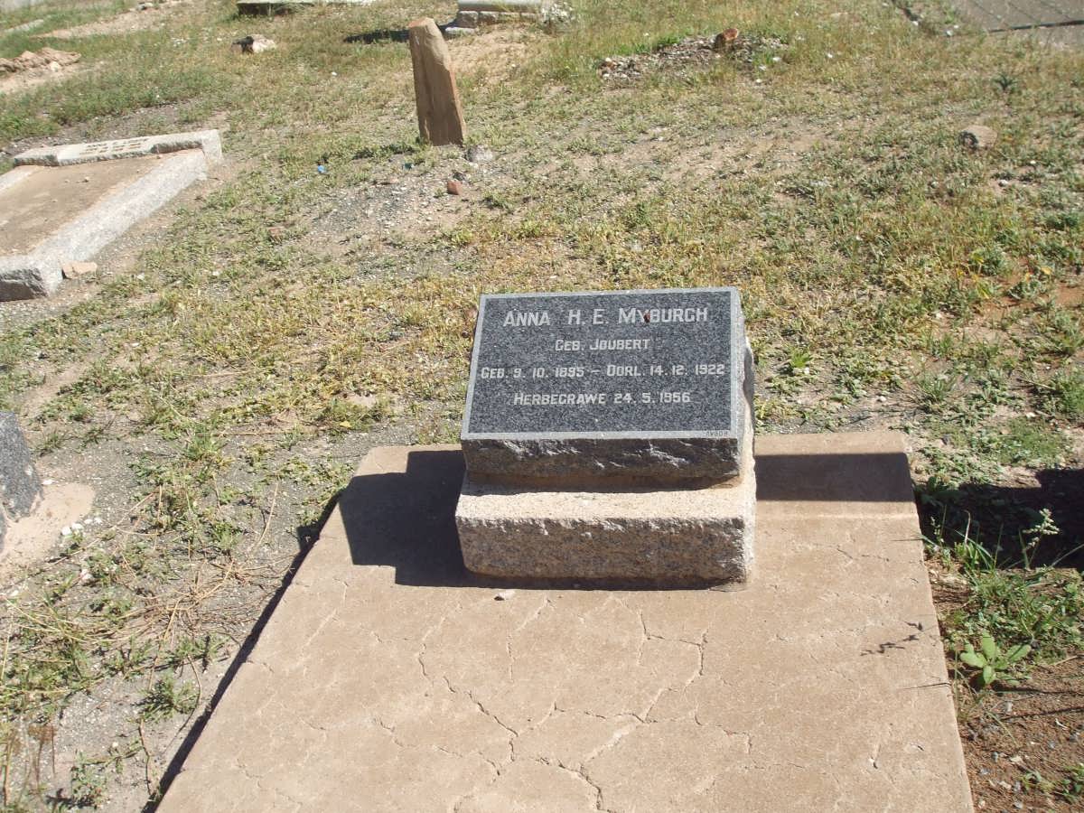 MYBURGH Anna H.E. nee JOUBERT 1895-1922