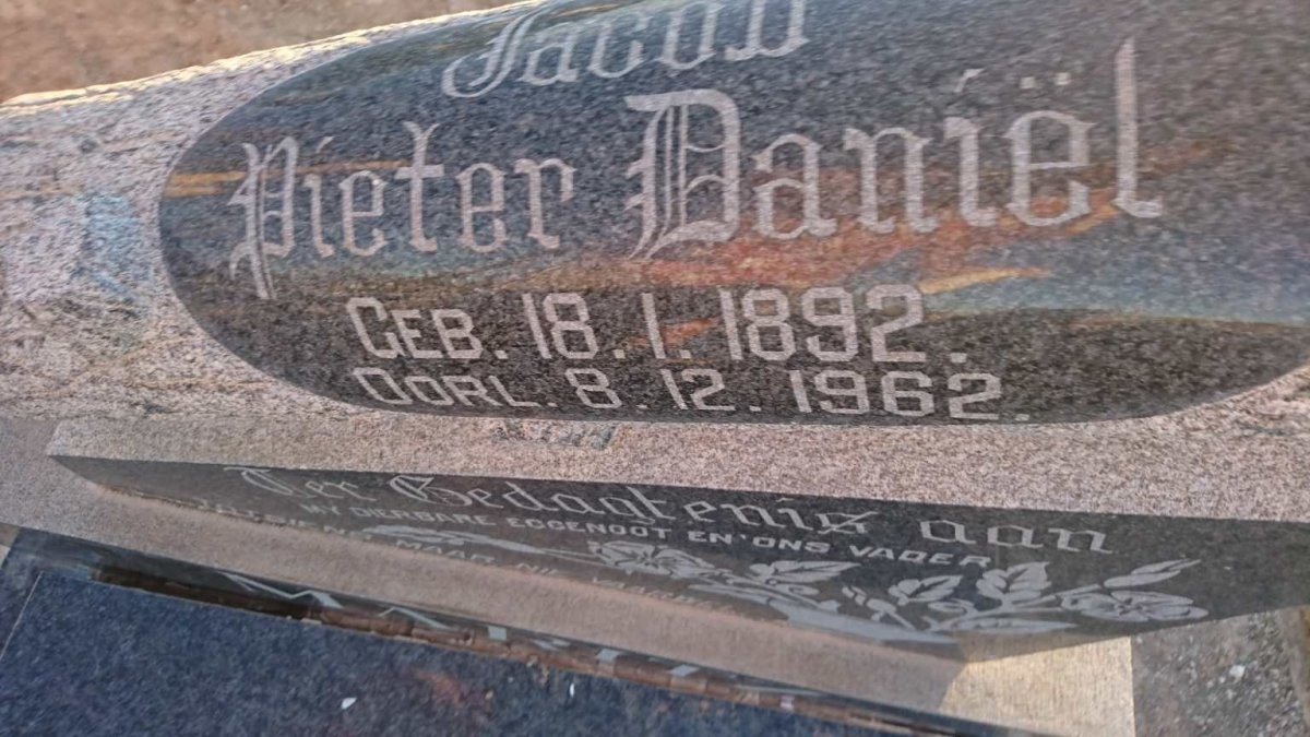 MARITZ Jacob Pieter Daniel 1892-1962 &amp; Alice 1901-1966