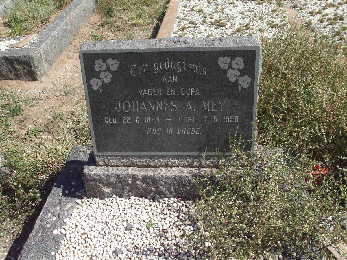 MEY Johannes A. 1884-1958