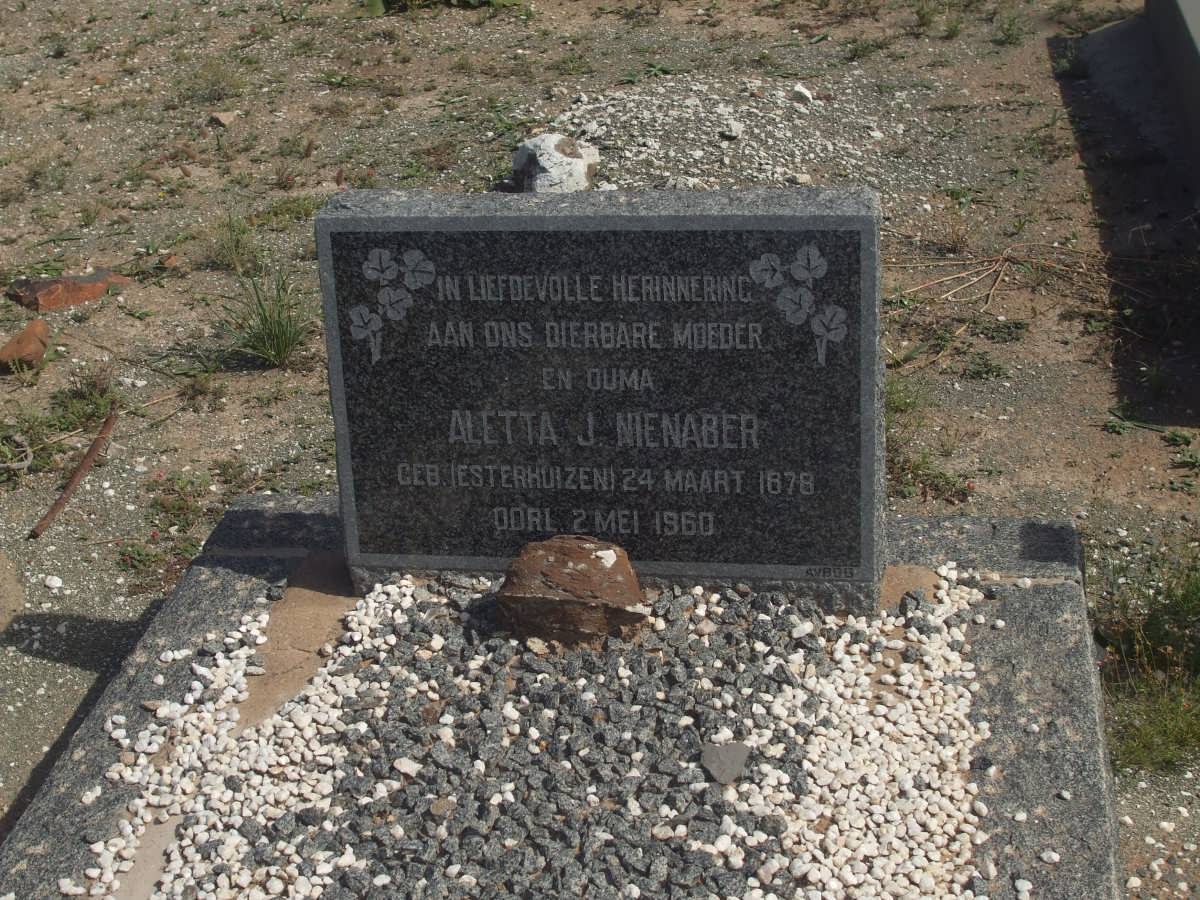 NIENABER Aletta J. nee ESTERHUIZEN 1878-1960
