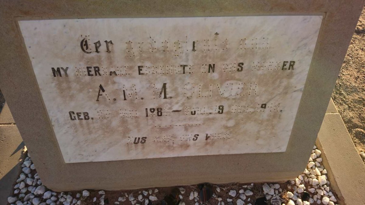 OLIVIER A.M.M. 1880-1945
