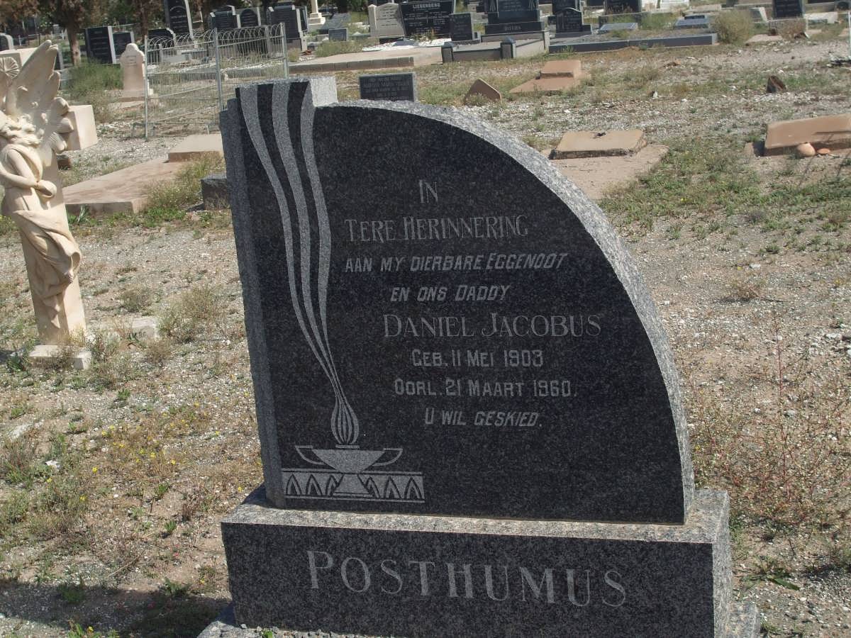 POSTHUMUS Daniel Jacobus 1903-1960