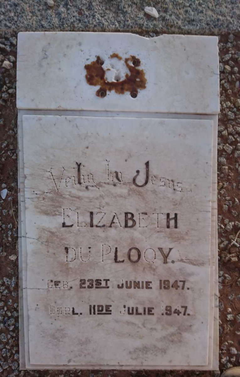 PLOOY Elizabeth, du 1947-1947