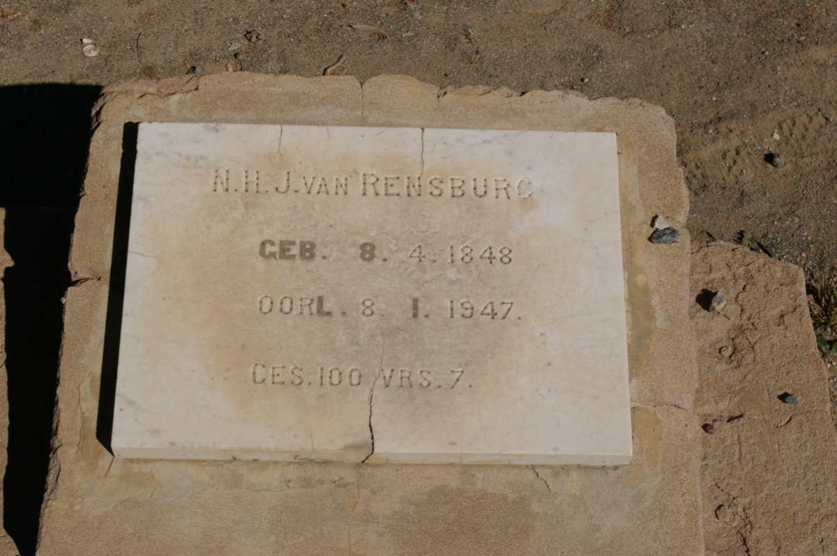 RENSBURG N.H.J., van 1848-1947