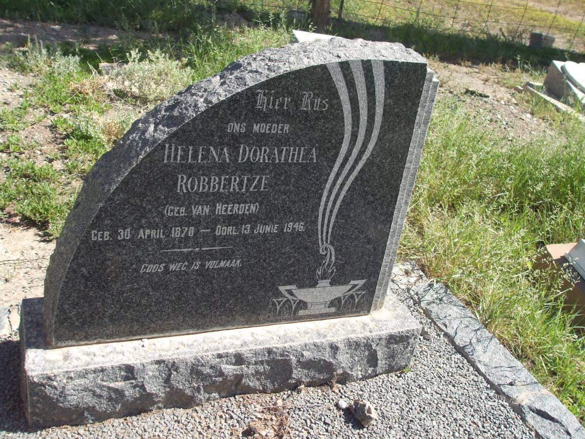 ROBBERTZE Helena Dorathea nee VAN HEERDEN 1870-1946