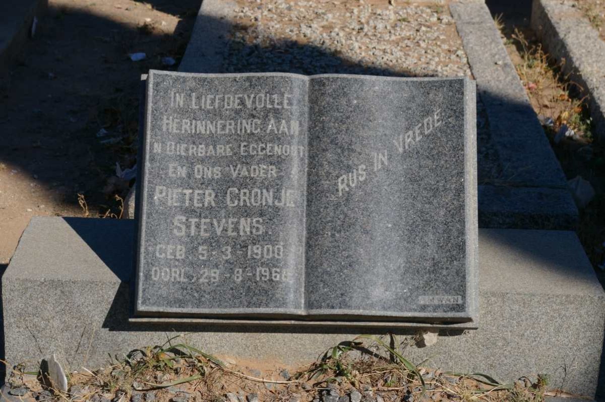 STEVENS Pieter Cronje 1900-196?