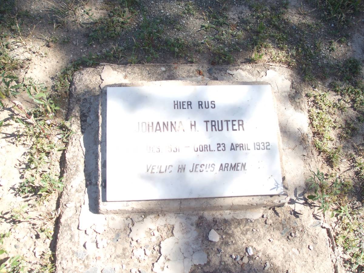 TRUTER Johanna H. 1931-1932