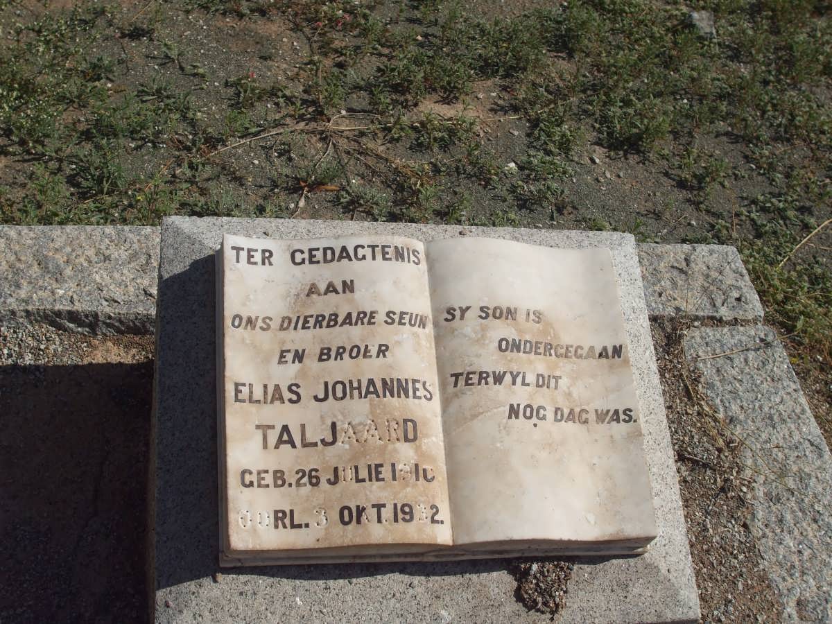 TALJAARD Elias Johannes 1910-1932