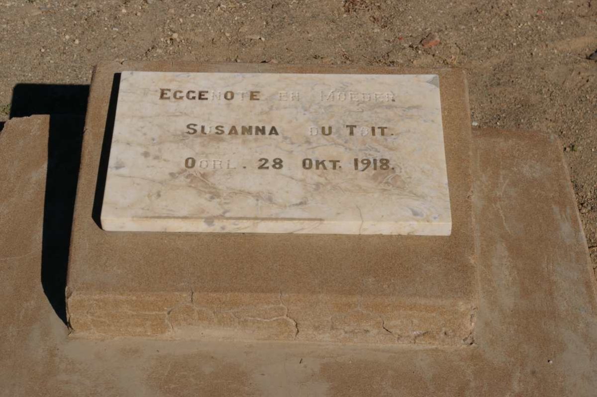 TOIT Susanna, du -1918