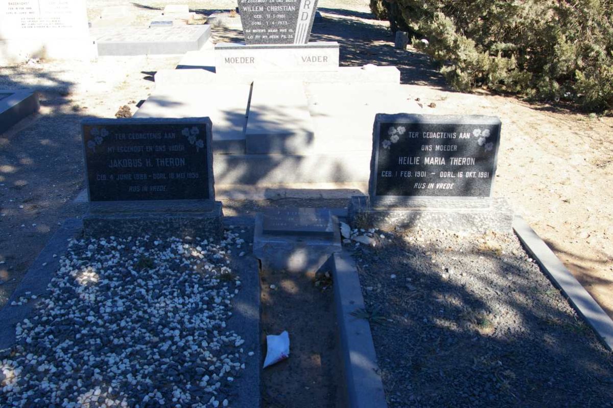 THERON Jakobus H. 1888-1959 &amp; Heilie Maria 1901-1981 :: THERON J. 1940-1993