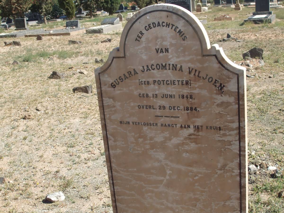 VILJOEN Susara Jacomina nee POTGIETER 1848-1884