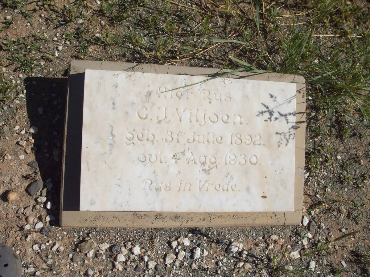 VILJOEN G.J. 1892-1930