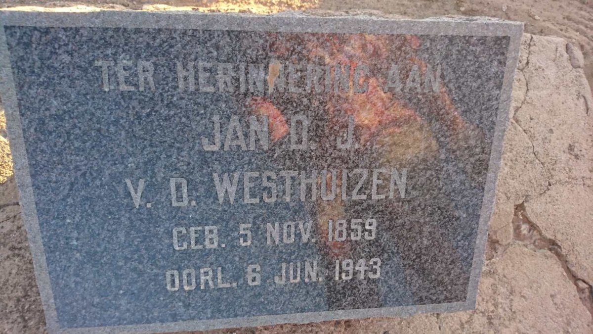WESTHUIZEN Jan D.J., v.d. 1859-1943