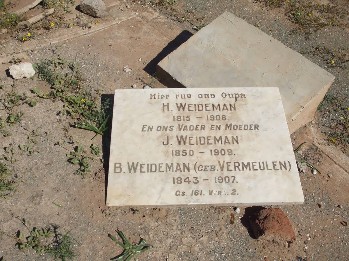 WEIDEMAN H. 1815-1906 :: WEIDEMAN J. 1850-1909 &amp; B. VERMEULEN 1843-1907