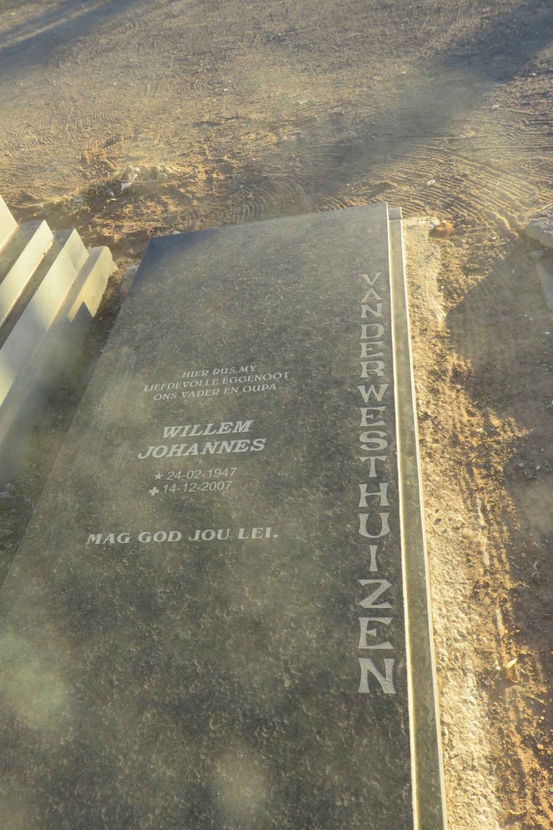WESTHUIZEN Willem Johannes, van der 1947-2007