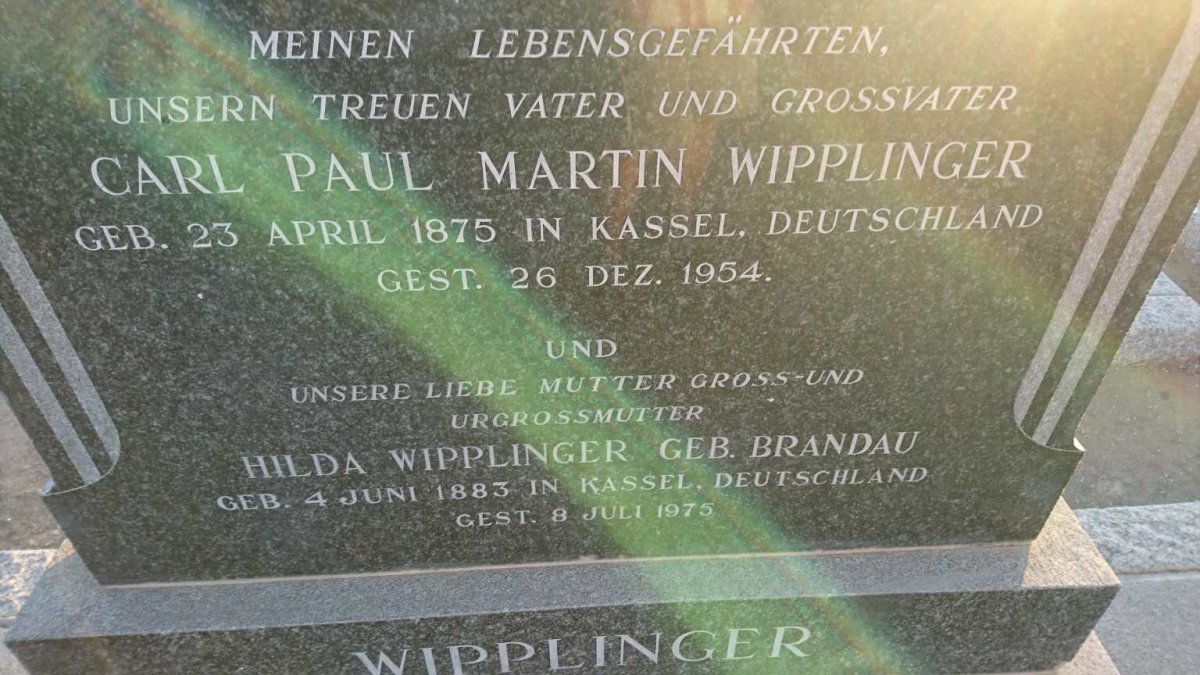 WIPPLINGER Carl Paul Martin 1875-1954 &amp; Hilda BRANDAU 1883-1975