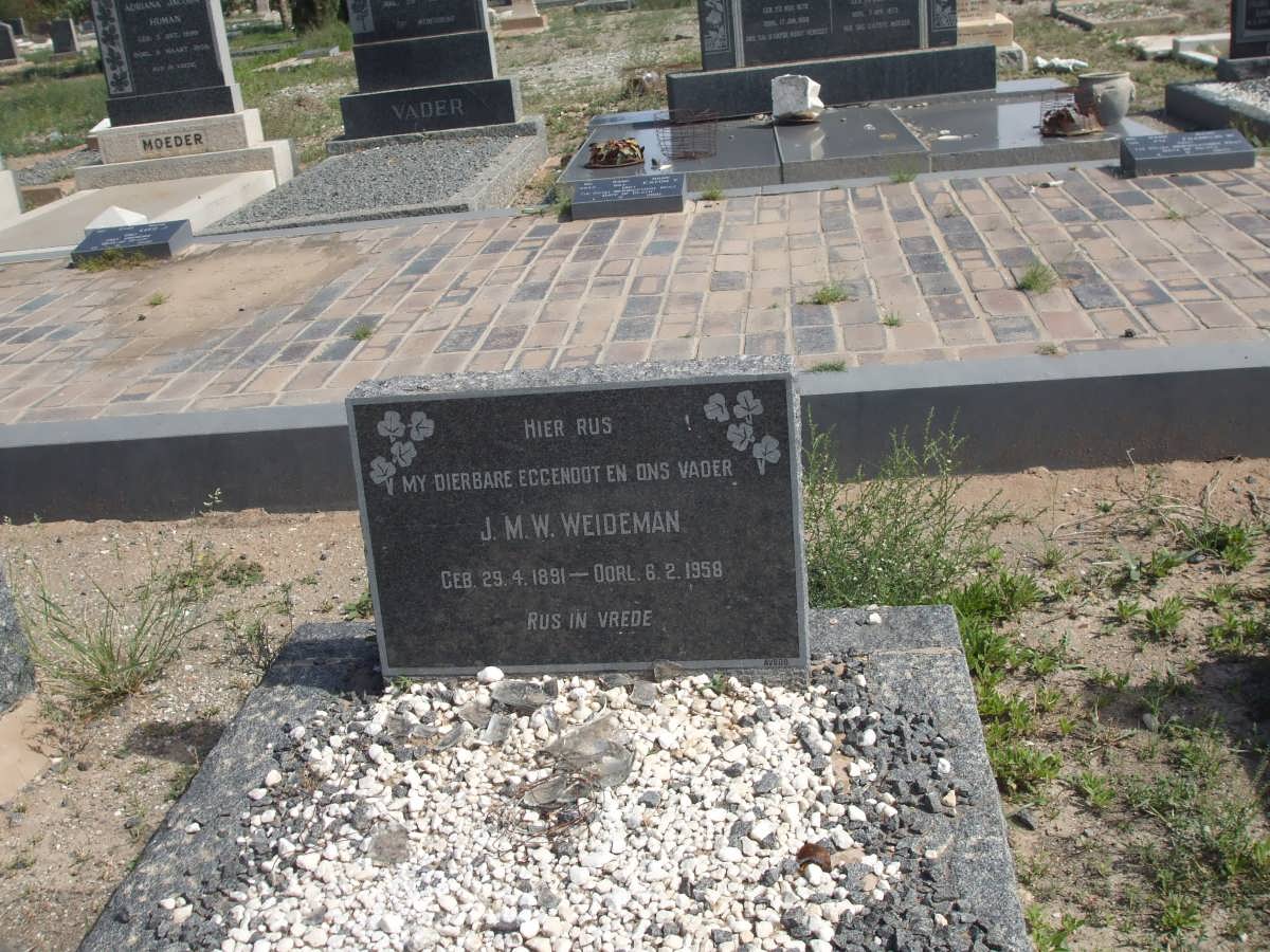 WEIDEMAN J.M.W. 1891-1958