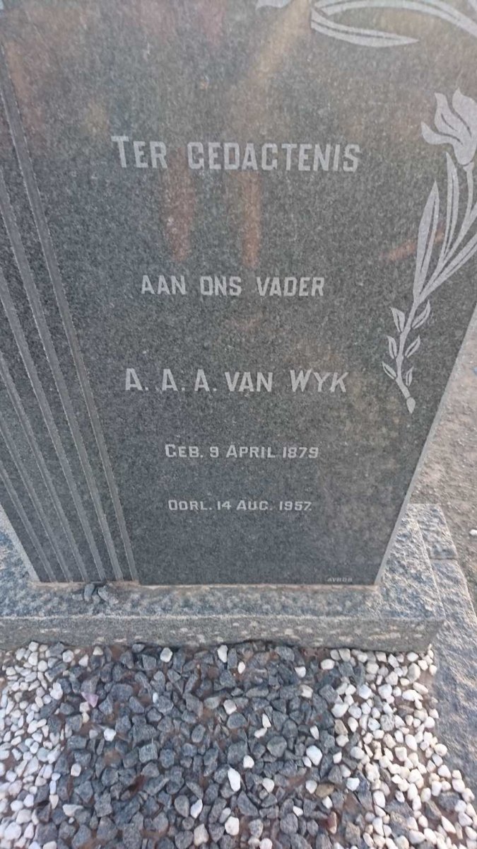 WYK A.A.A., van 1879-1957