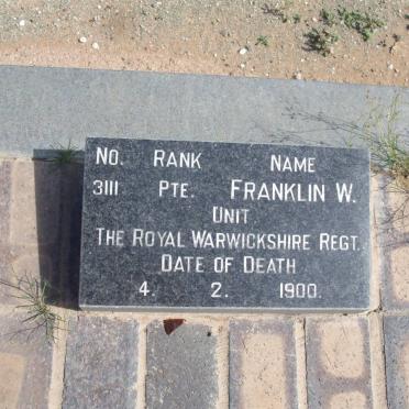 FRANKLIN W. -1900