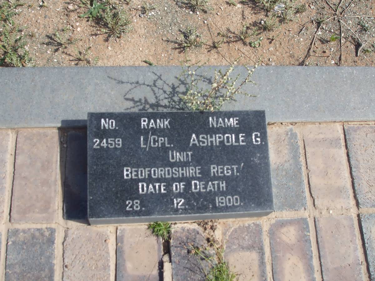 ASHPOLE G. -1900