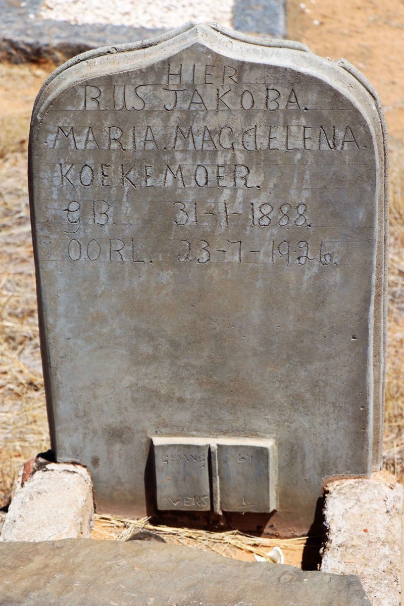 KOEKEMOER Jakoba Maria Magdelena 1888-1926