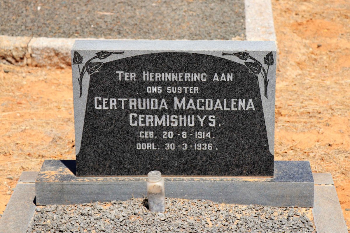 GERMISHUYS Gertruida Magdalena 1914-1936