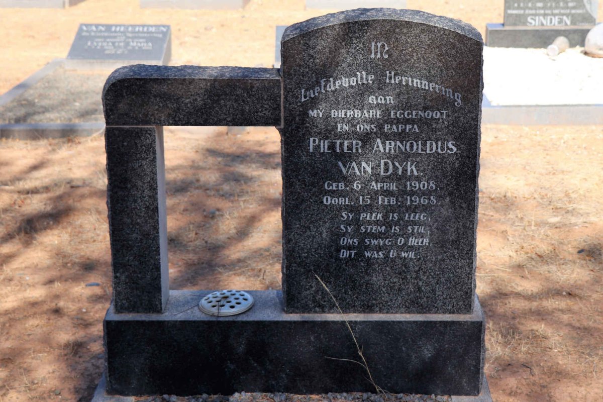 DYK Pieter Arnoldus, van 1908-1968