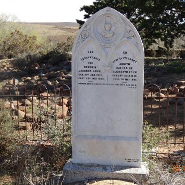 LOUW Hendrik Jacobus 1857-1898 &amp; Judith Catherine Elizabeth 1856-1895