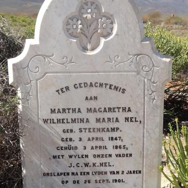 NEL Martha Magaretha Wilhelmina Maria nee STEENKAMP 1847-1901