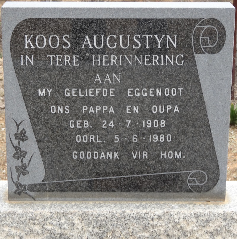 AUGUSTYN Koos 1908-1980