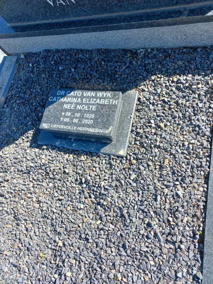 WYK Catharina Elizabeth, van nee NOLTE 1929-2020