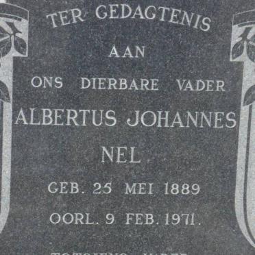 NEL Albertus Johannes 1889-1971 