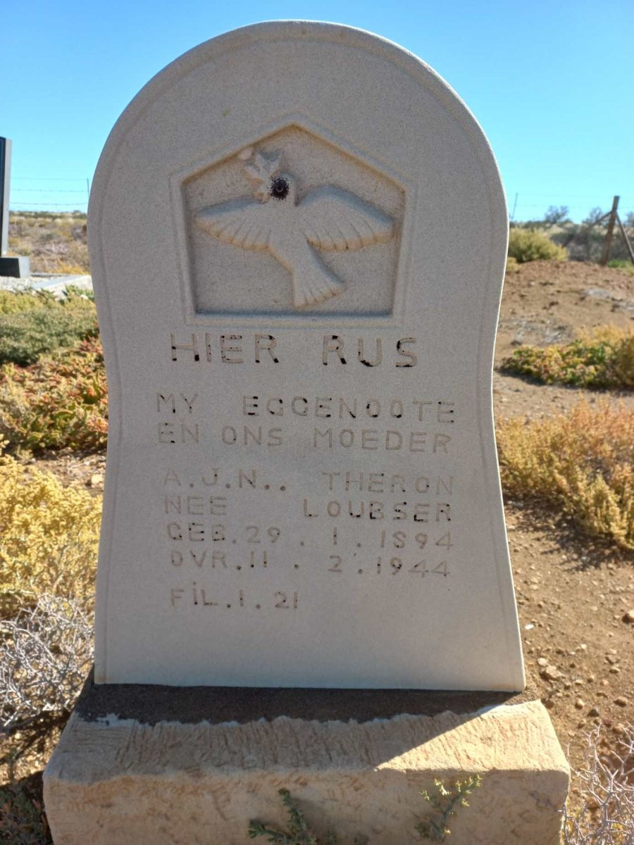 THERON A.J.N. nee LOUBSER 1894-1944