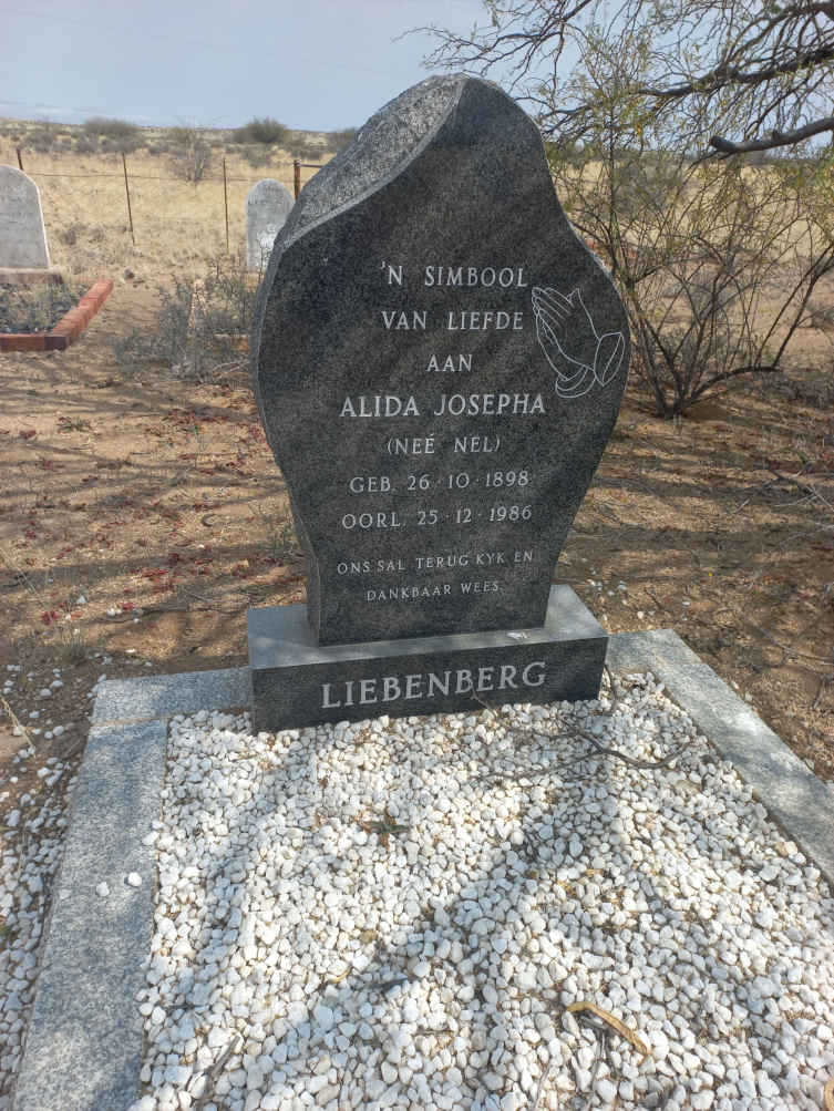 LIEBENBERG Alida Josepha nee NEL 1898-1986
