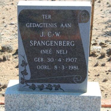 SPANGENBERG J.C.W. nee NEL 1907-1981