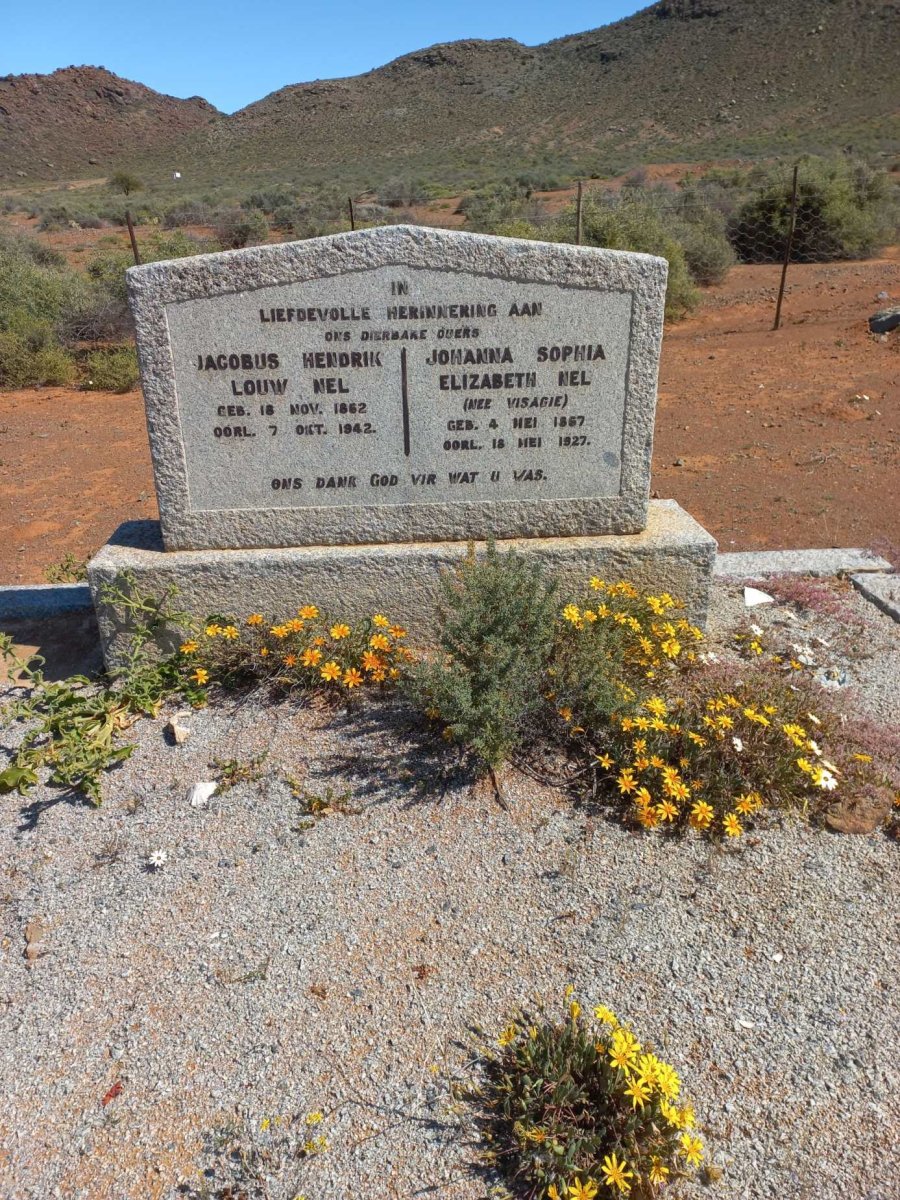 NEL Jacobus Hendrik Louw 1862-1942 &amp; Johanna Sophia Elizabeth VISAGIE 1867-1927